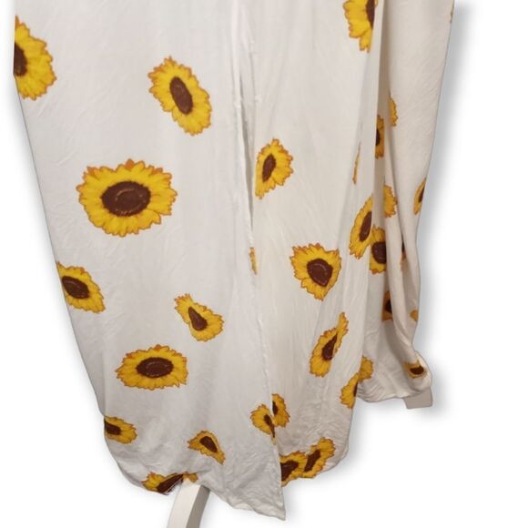 J FOR JUSTIFY WHITE & YELLOW SUNFLOWER PRINT MAXI DRESS SZ.2X EUC - Picture 5 of 11
